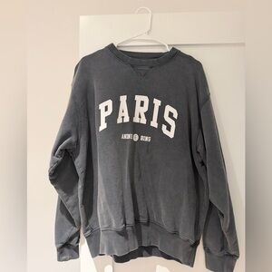 Anine Bing Organic Cotton Sweater in Black